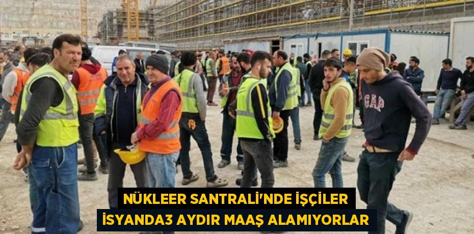 NÜKLEER SANTRALİ’NDE İŞÇİLER İSYANDA3 AYDIR MAAŞ ALAMIYORLAR