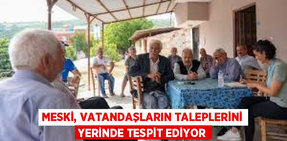 MESKİ, VATANDAŞLARIN TALEPLERİNİ YERİNDE TESPİT EDİYOR