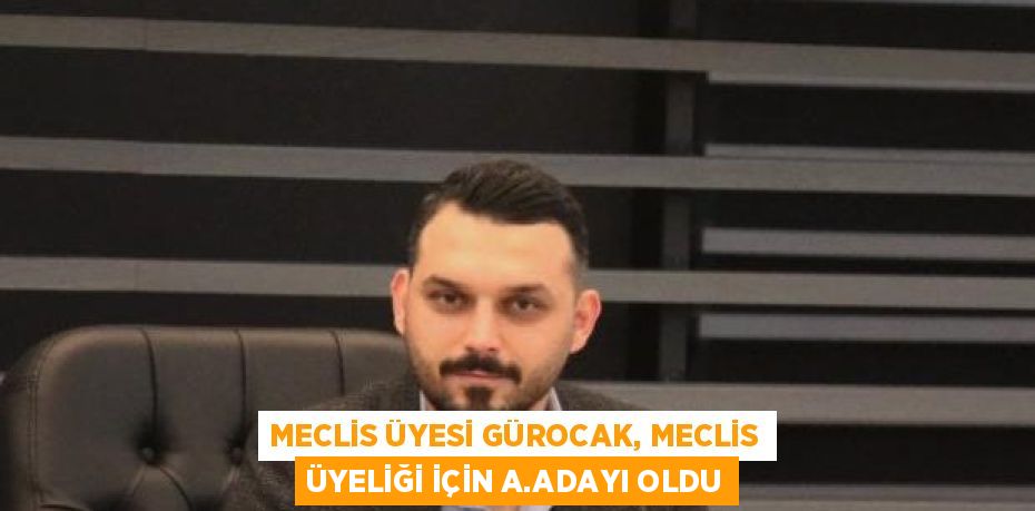 MECLİS ÜYESİ GÜROCAK, MECLİS ÜYELİĞİ İÇİN A.ADAYI OLDU